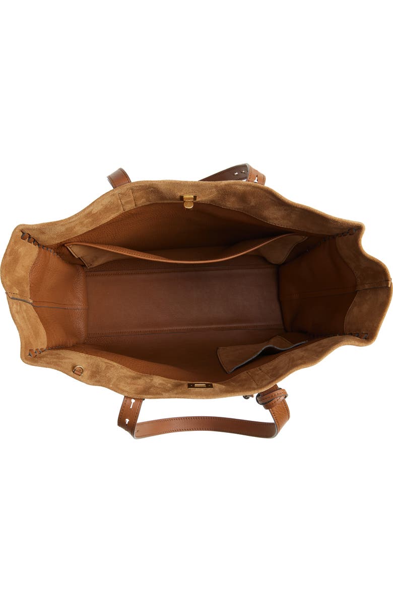 Anya Hindmarch Mortimer Whipstitch Tote, Alternate, color, Pecan