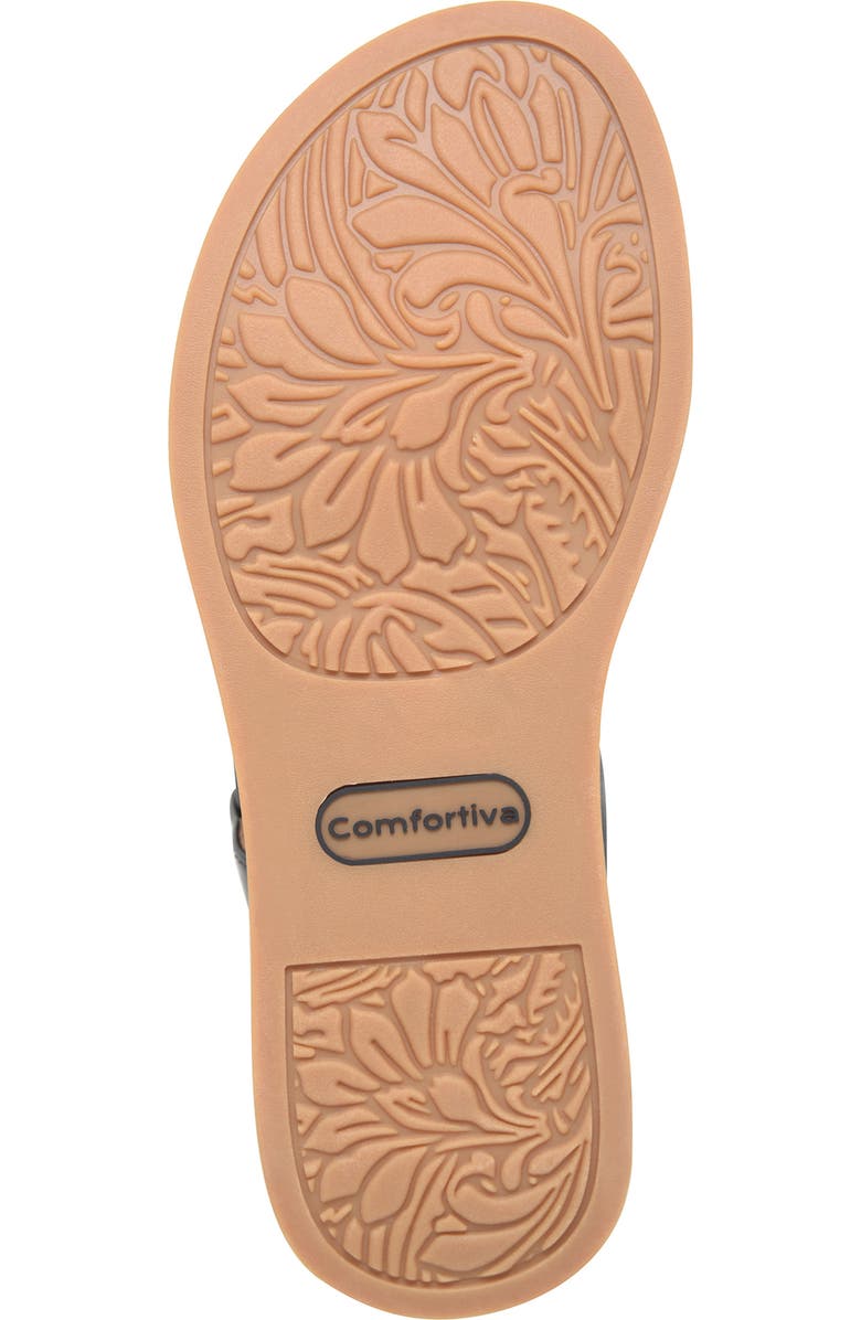 Comfortiva Marcy Wedge Sandal, Alternate, color, Black