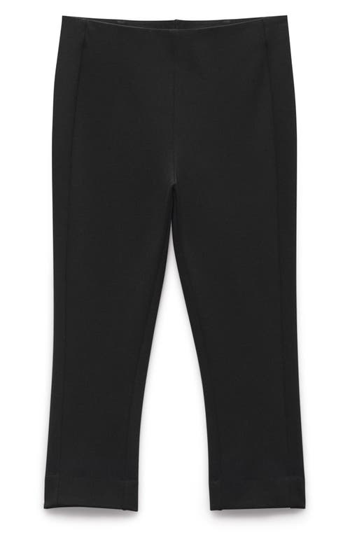 Rag & Bone Simone Ponte Pull-on Capri Pants In Black