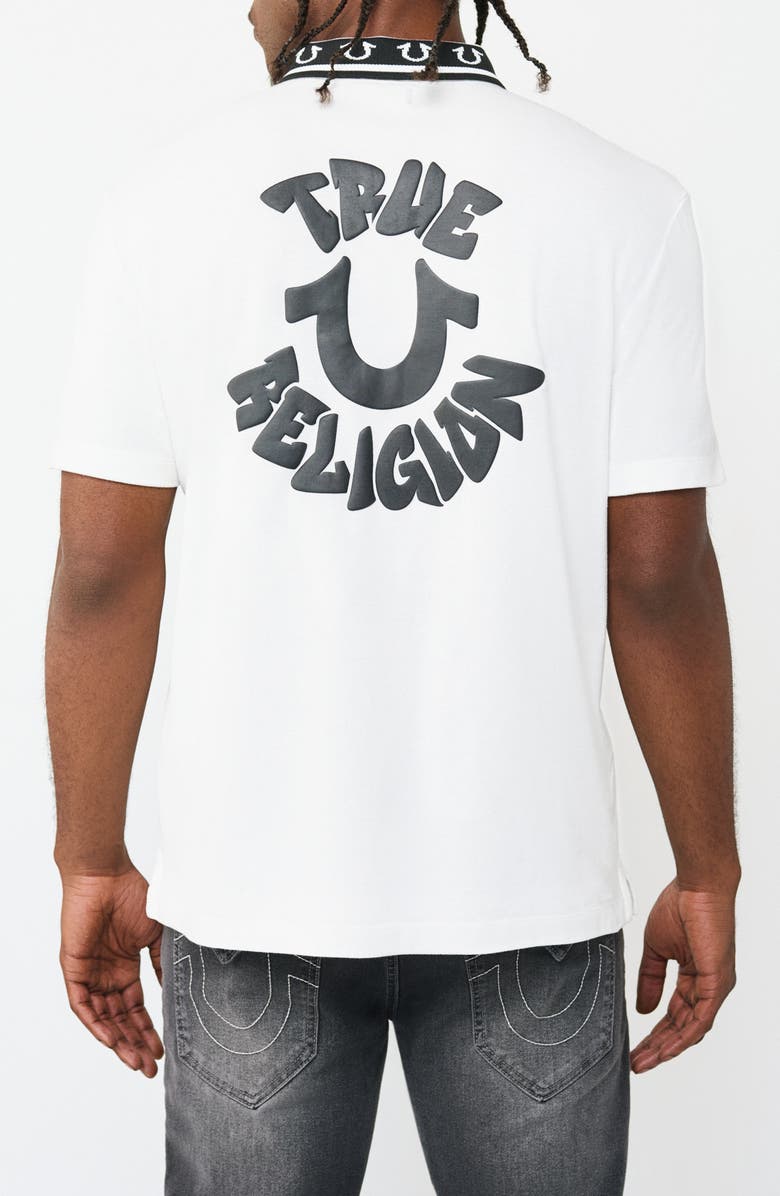 True Religion Piqué Knit Polo, Alternate, color, 