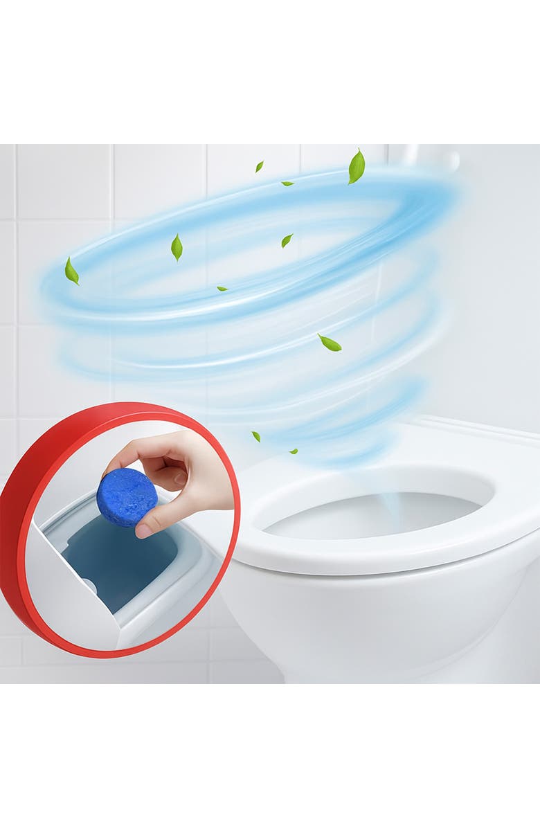 PURSONIC Ultimate Home Cleaning Bundle - Scalable Scrubber Brush + Automatic Toilet Bowl Cleaner Tablets, Alternate, color, Multicolor