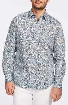 Robert Graham Frond Print Cotton Button-Up Shirt