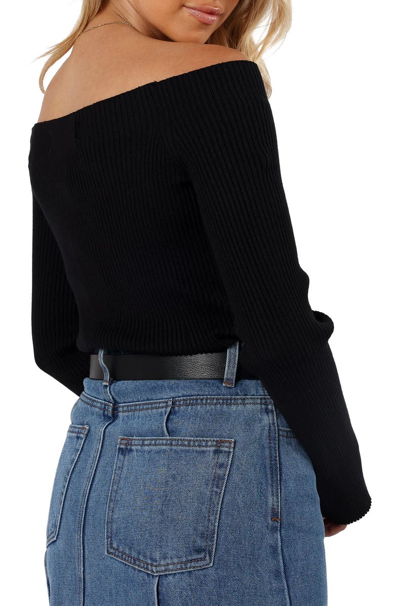 Petal & Pup Micayla Off the Shoulder Rib Sweater, Alternate, color, 