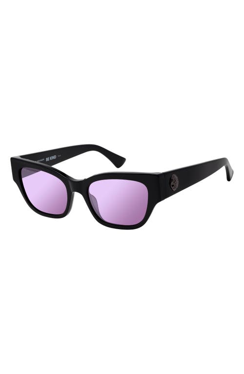 Kurt Geiger Rectangular Sunglasses, 60mm In Black/rainbow Fl