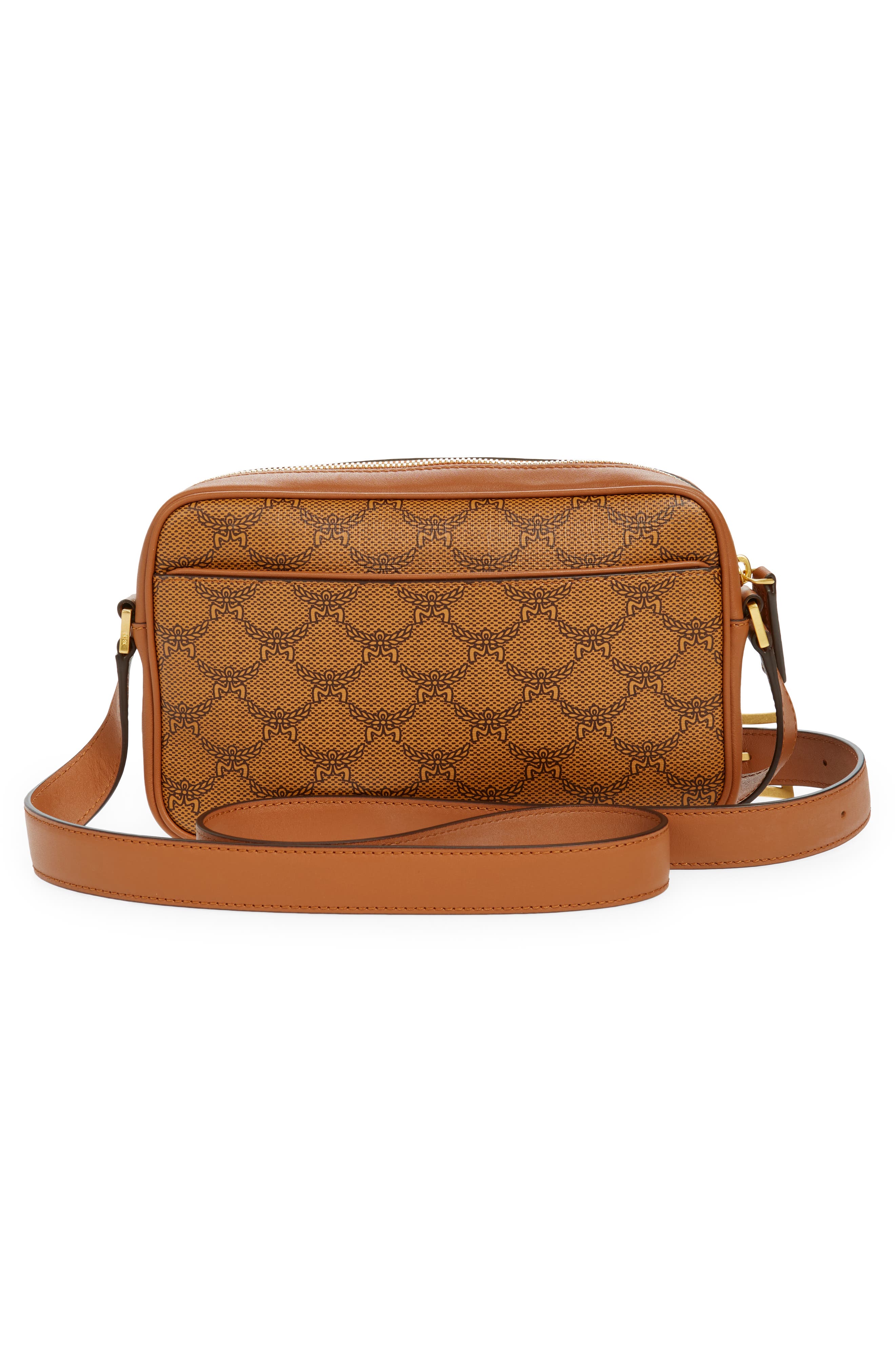 Small Himmel Lauretos Coated Canvas Crossbody Bag, Alternate, color, COGNAC