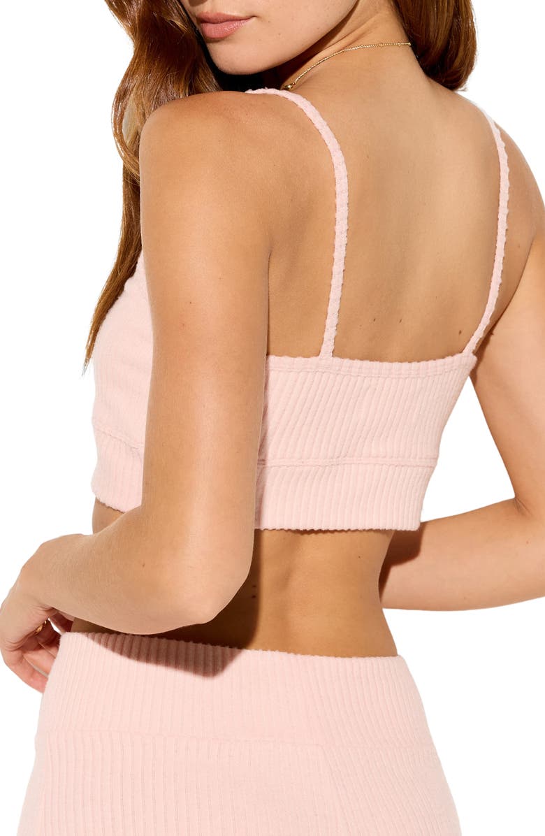 Spiritual Gangster Gia Rib Bralette, Alternate, color, Blush Pink