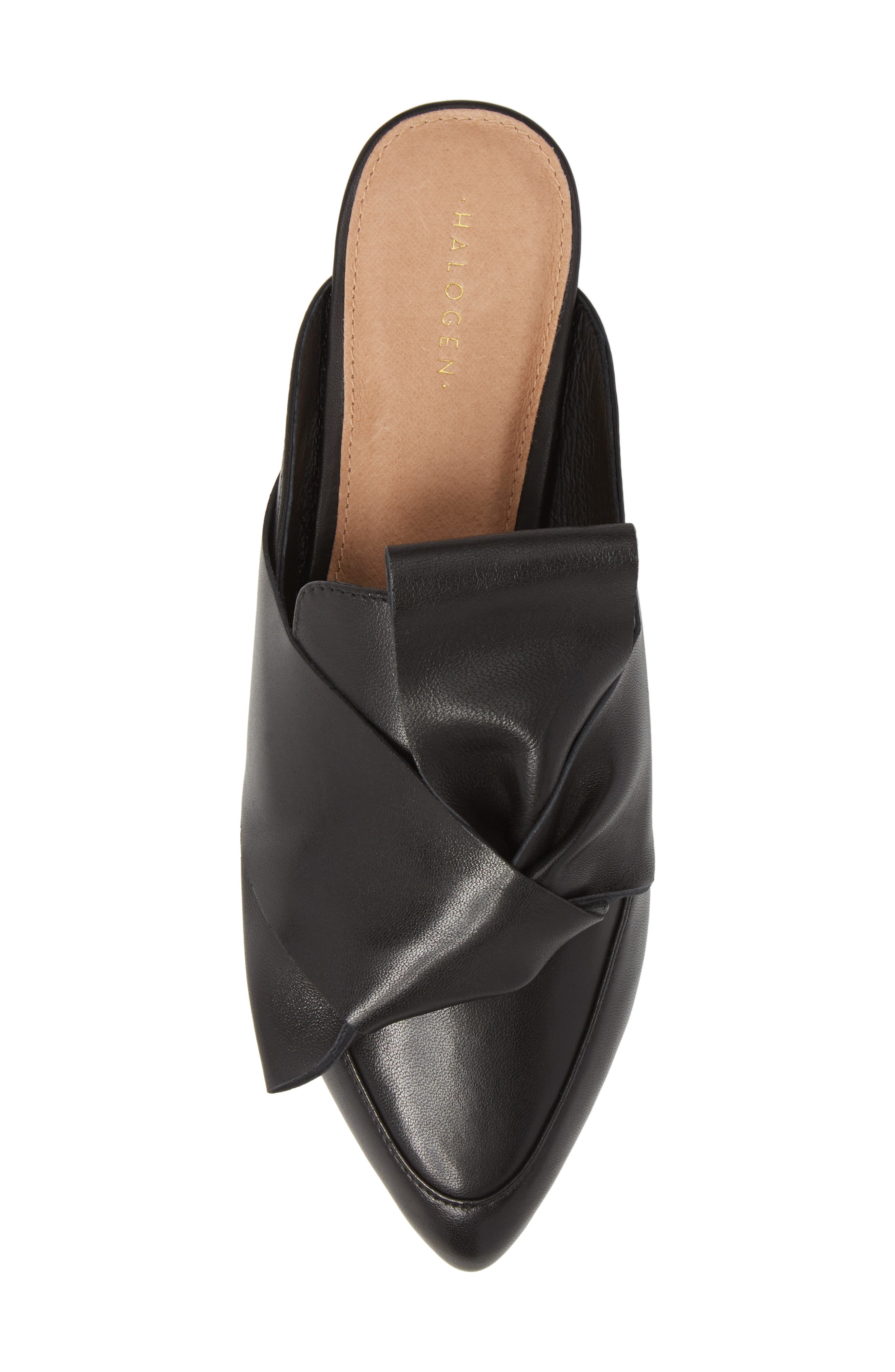 Coral Mule, Alternate, color, BLACK LEATHER