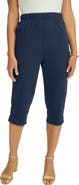 Jessica London Soft Ease Cotton Knit Capri