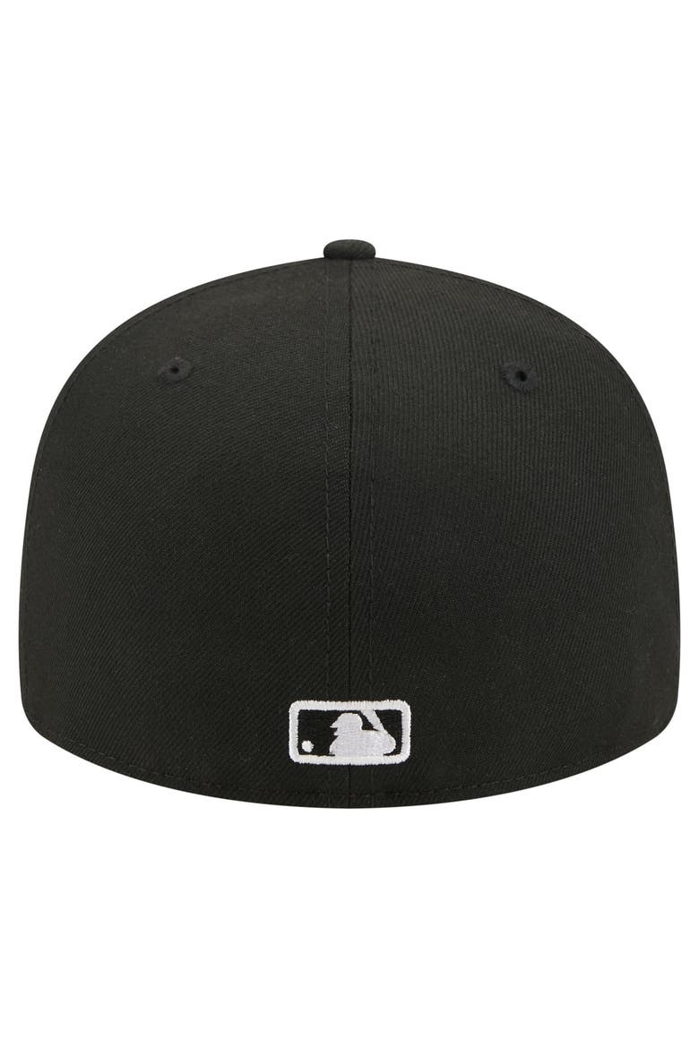 Men's New Era Black Chicago White Sox Americana Bald Eagle Pre-Curved 59FIFTY Fitted Hat, Alternate, color, Black