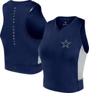 Fanatics Signature Women's Fanatics Signature Navy Dallas Cowboys Studio Fitted Gym Tank Top