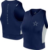 Fanatics Signature Women's Fanatics Signature Navy Dallas Cowboys Studio Fitted Gym Tank Top