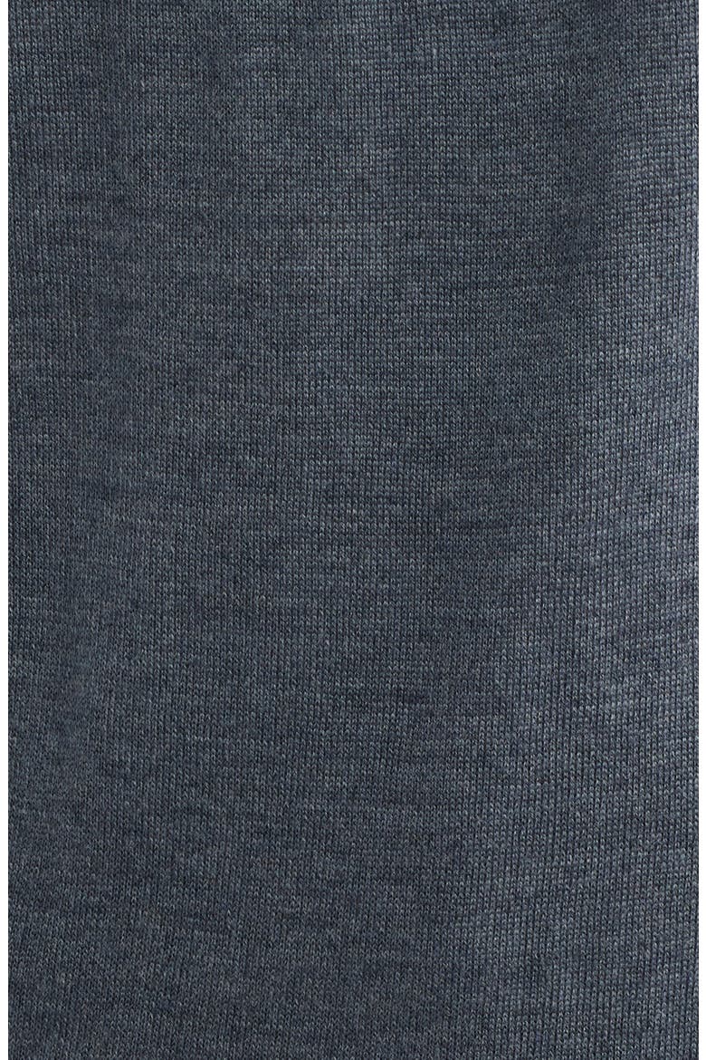 Autumn Crest Suede Trim Quarter Zip Sweater, Alternate, color, CHARCOAL