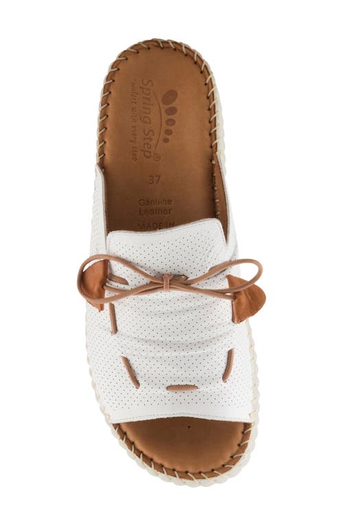 Spring Step Nevelle Wedge Sandal In White