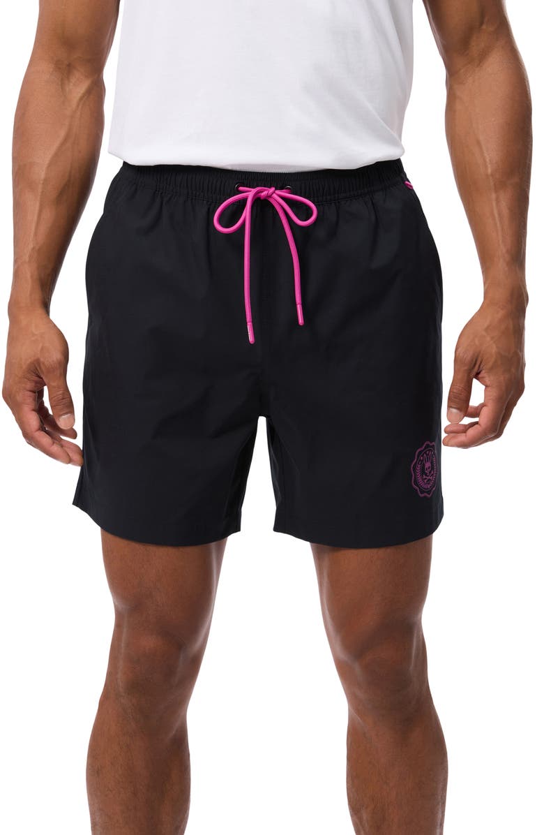 Psycho Bunny London Swim Trunks, Main, color, 