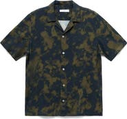 MANGO Fluid Print Camp Shirt