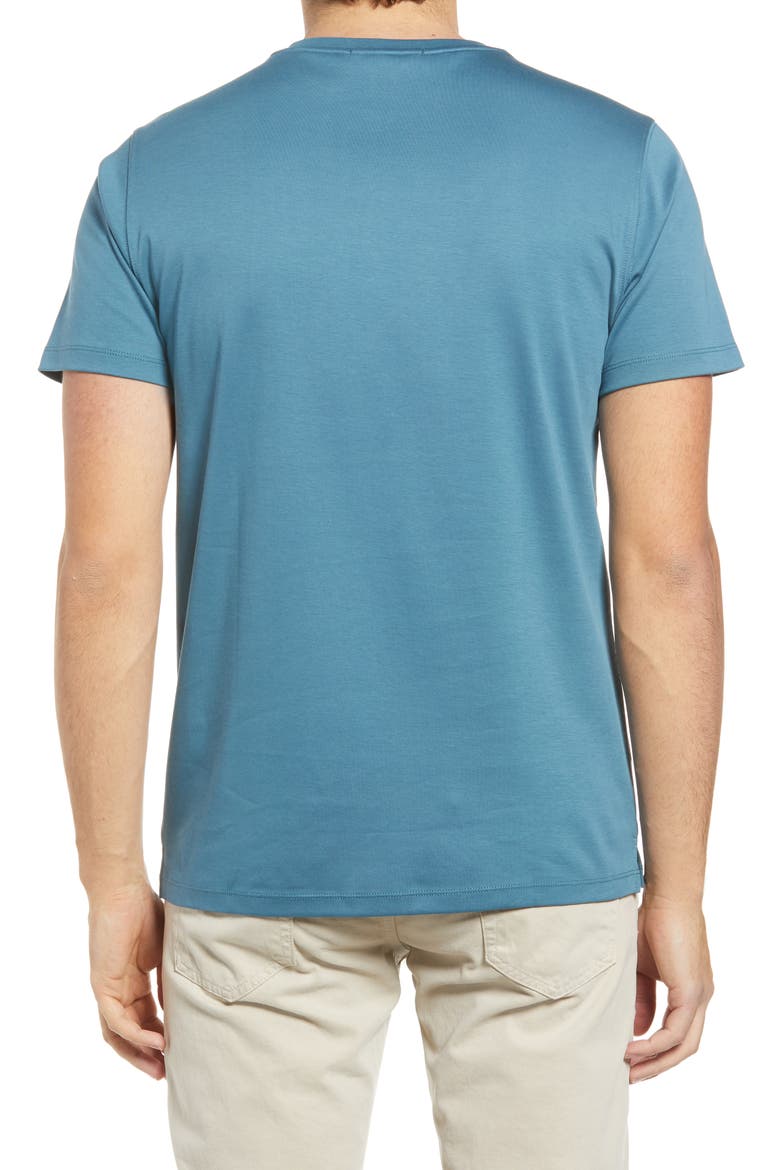 Georgia Pima Cotton T-Shirt, Alternate, color, BIJOU BLUE