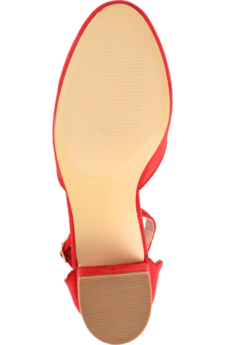 Journee Collection Edna Pump - Wide Width, Alternate, color, Red