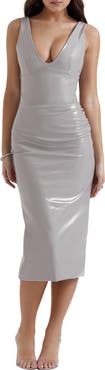 HOUSE OF CB Madeleine Vinyl Body-Con Dress