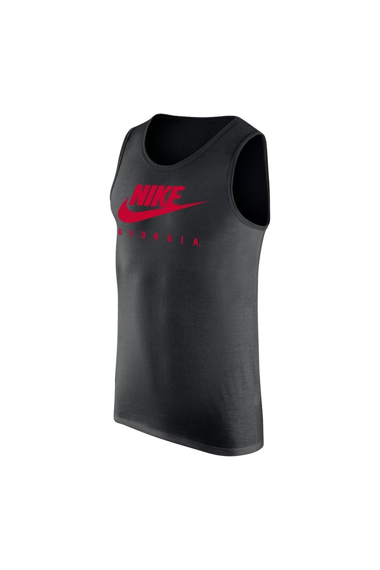 Men's Nike Black Georgia Bulldogs Futura Performance Scoop Neck Tank Top, Alternate, color, Black