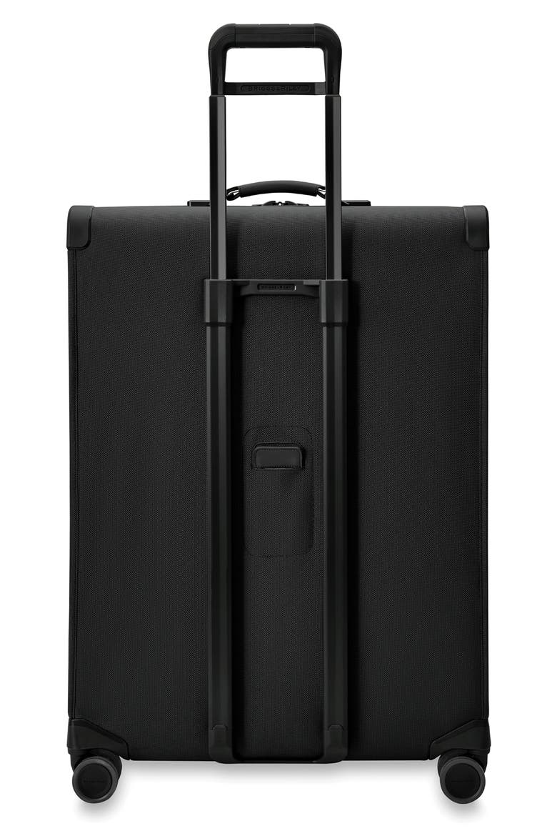 Baseline Extra Large Expandable Spinner Suitcase, Alternate, color, BLACK