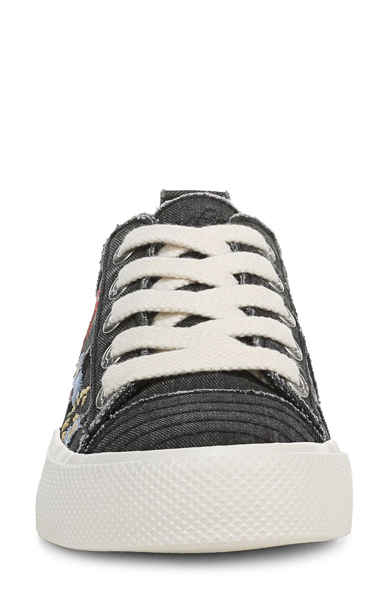 Vivid Sneaker, Alternate, color, BLACK TWILL FABRIC