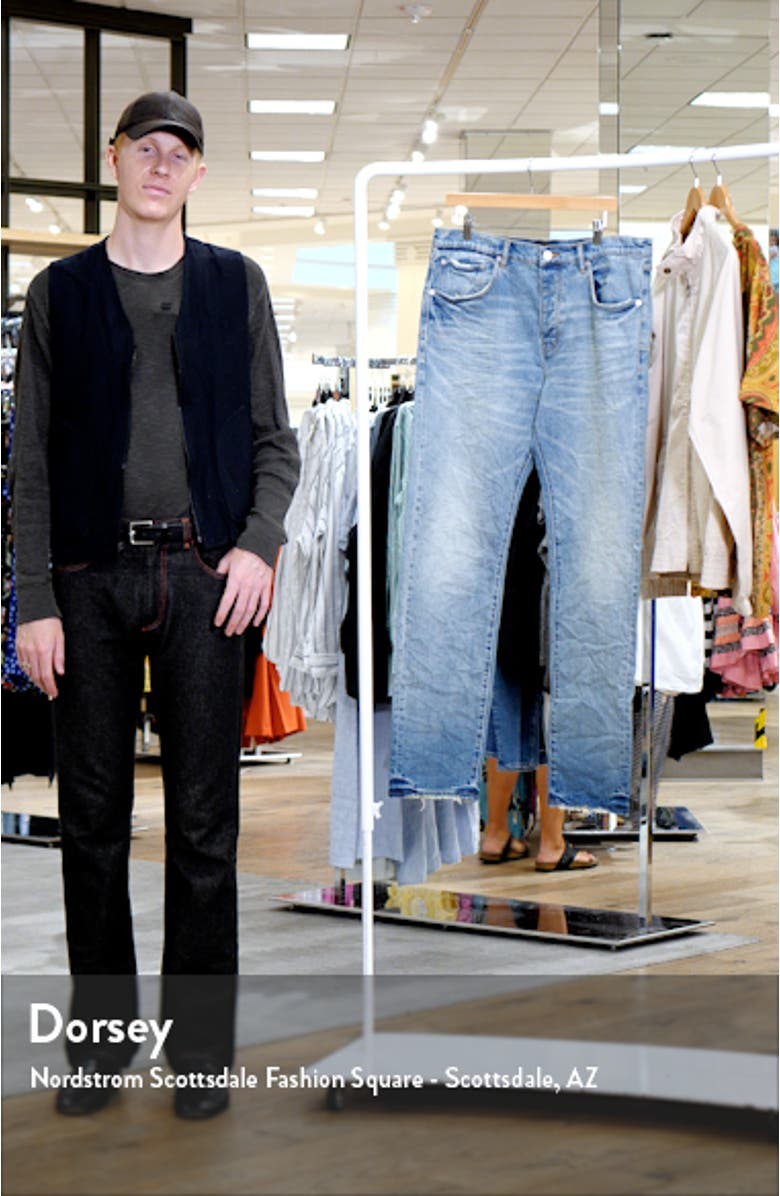 Icon Distressed Straight Leg Jeans, sales video thumbnail