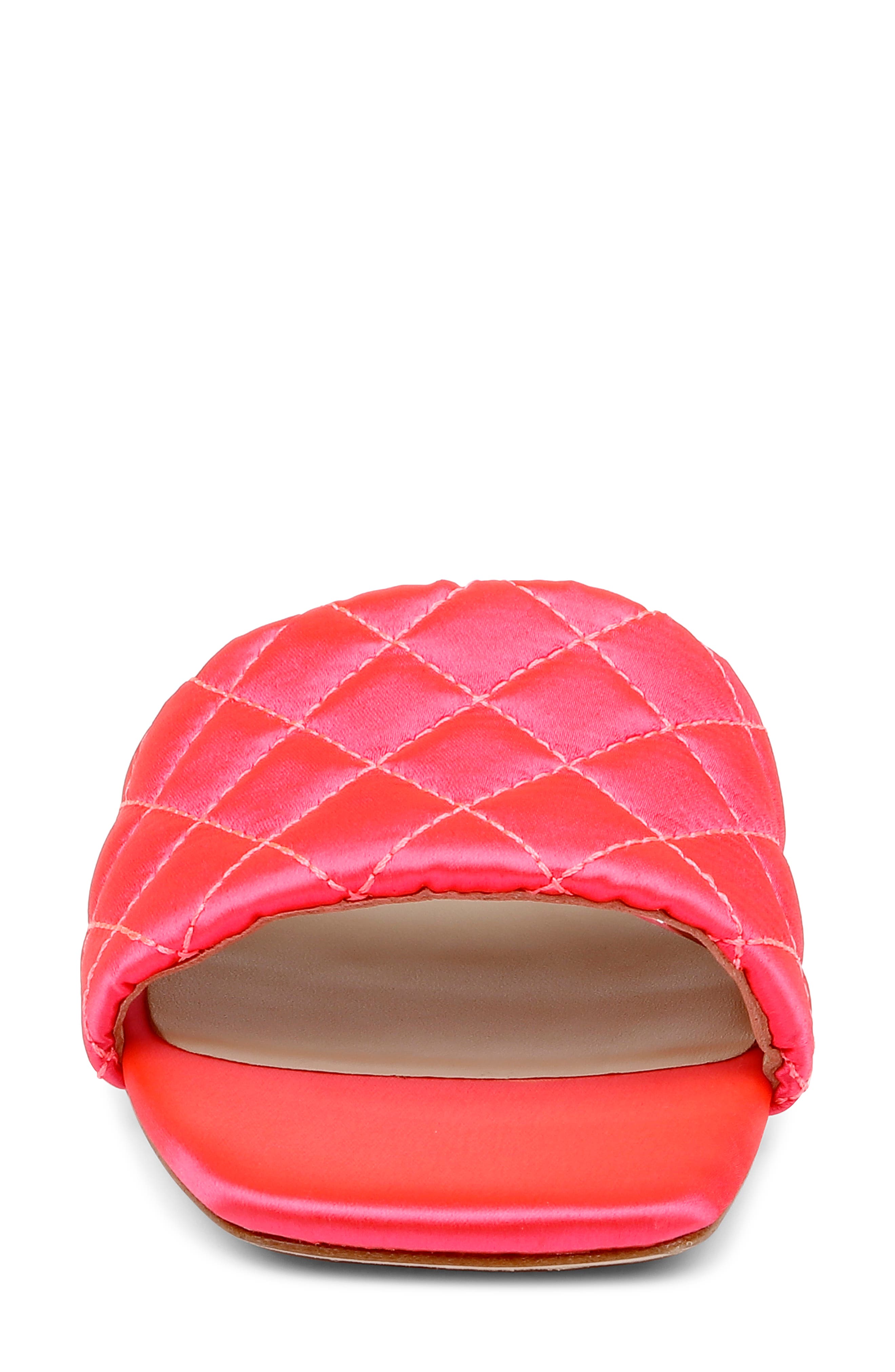 Aloise Slide Sandal, Alternate, color, NEON CORAL