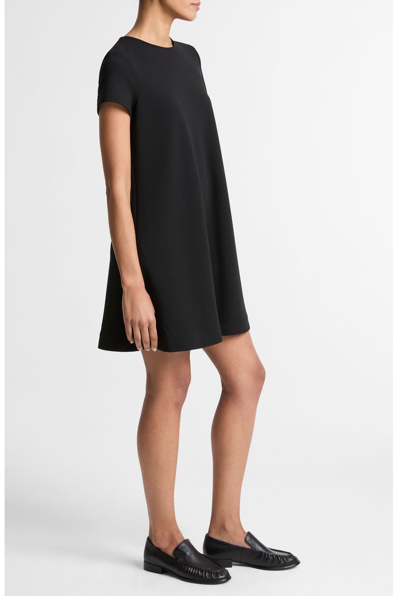 Bias Swing Dress, Alternate, color, BLACK