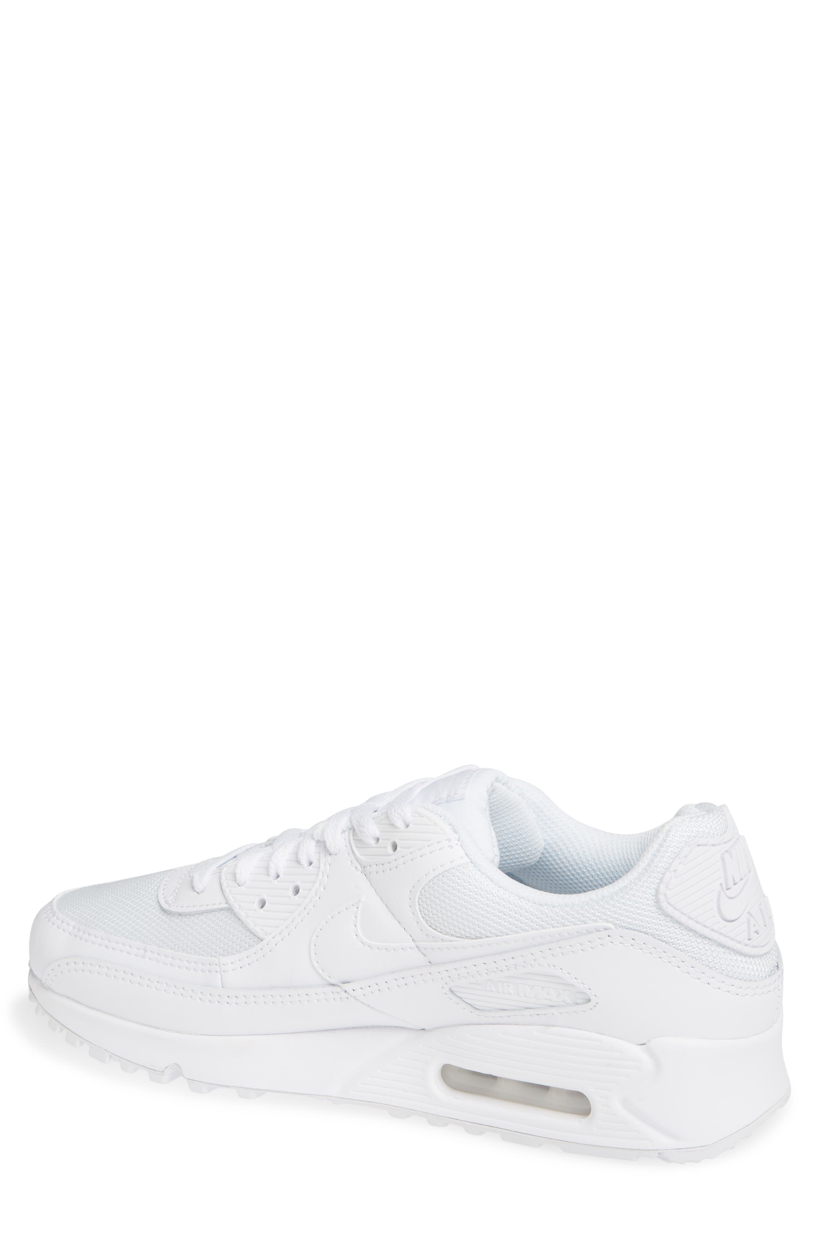 Nike Air Max 90 Sneaker, Alternate, color, 100 White/White