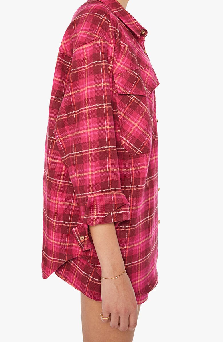 MOTHER The Lazy Sunday Plaid Shirt, Alternate, color, Rebel With A Cause