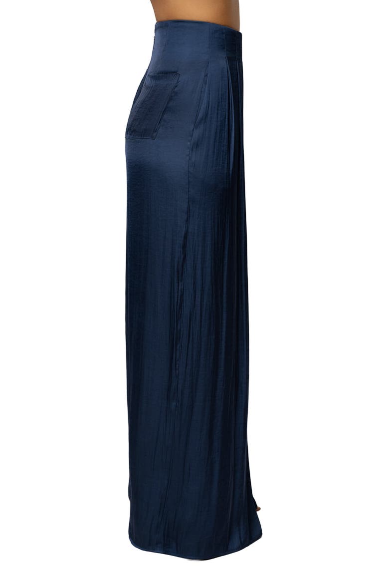 Core Form Pleated Trouser, Alternate, color, Blue