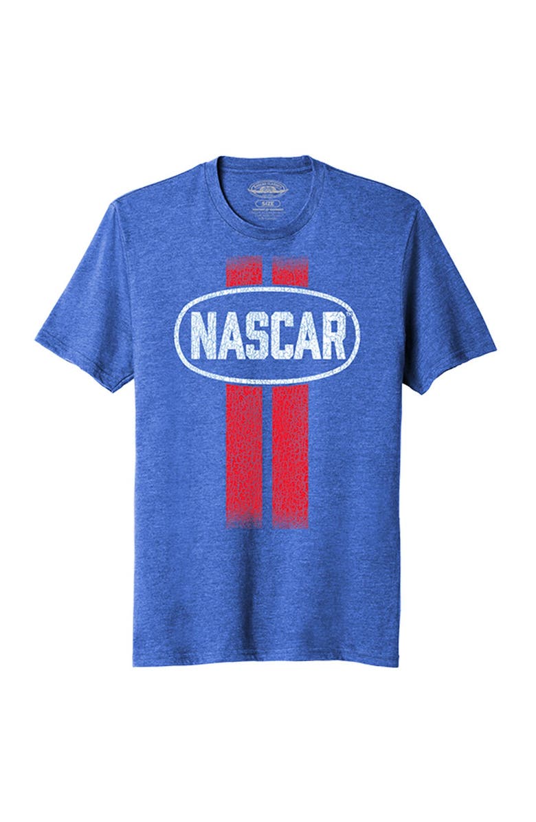 E2 APPAREL Men's Heather Royal NASCAR Racing Stripe T-Shirt, Alternate, color, Heather Royal