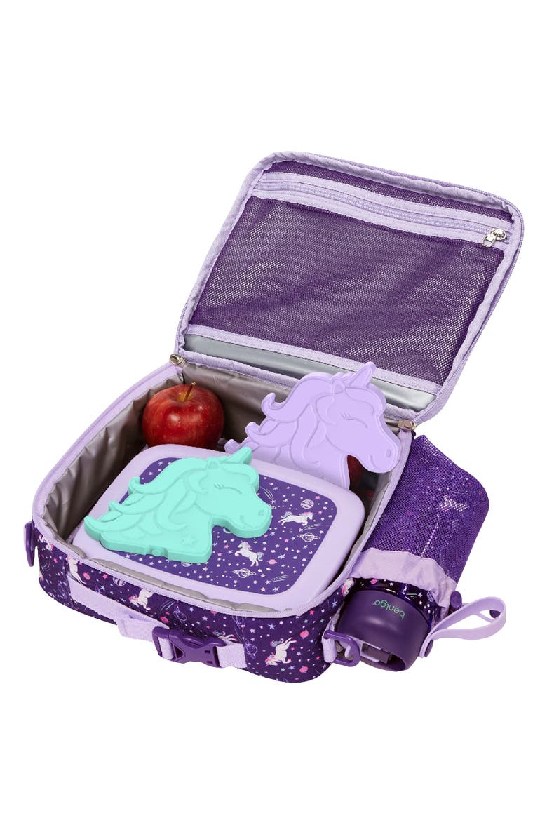 BENTGO Kids' Print Back to Lunch 5-Piece Set, Main, color, Lavender/ Purple