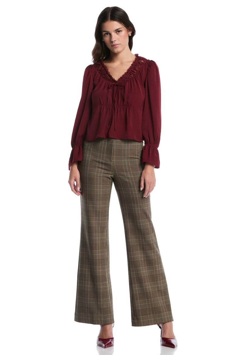 Flared Leg Pants, Alternate, color, CHICORY COFFER