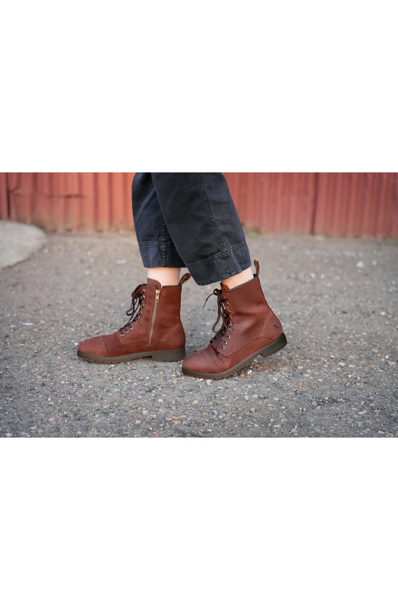 Xena Workwear Spice Steel Toe Combat Safety Boot, Alternate, color, Auburn