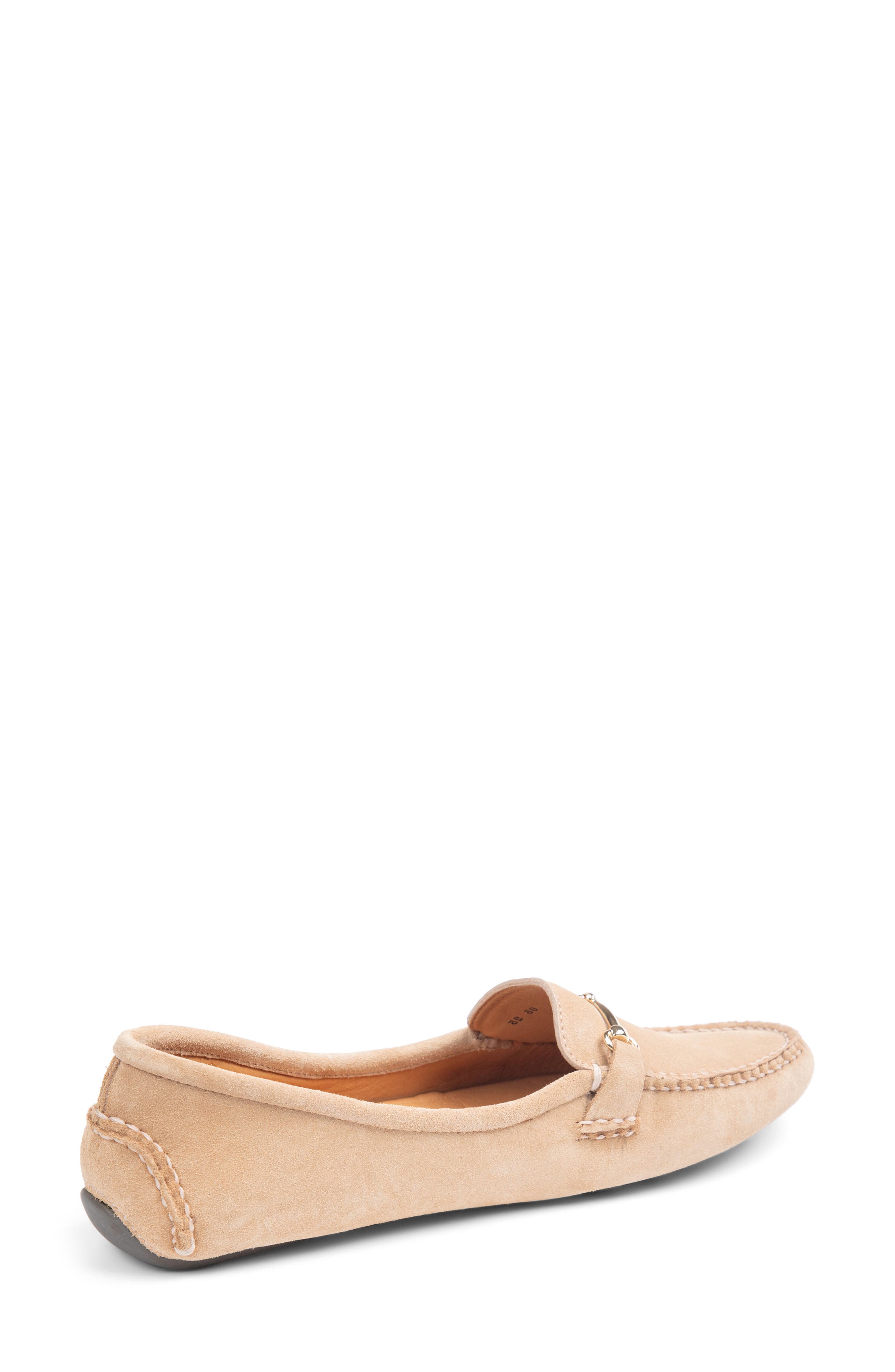 Caroline Moc Toe Bit Loafer, Alternate, color, TAN SUEDE