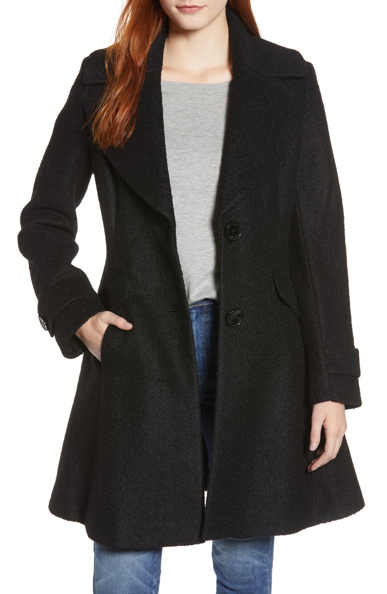 Sam Edelman Fit & Flare Coat, Alternate, color, 