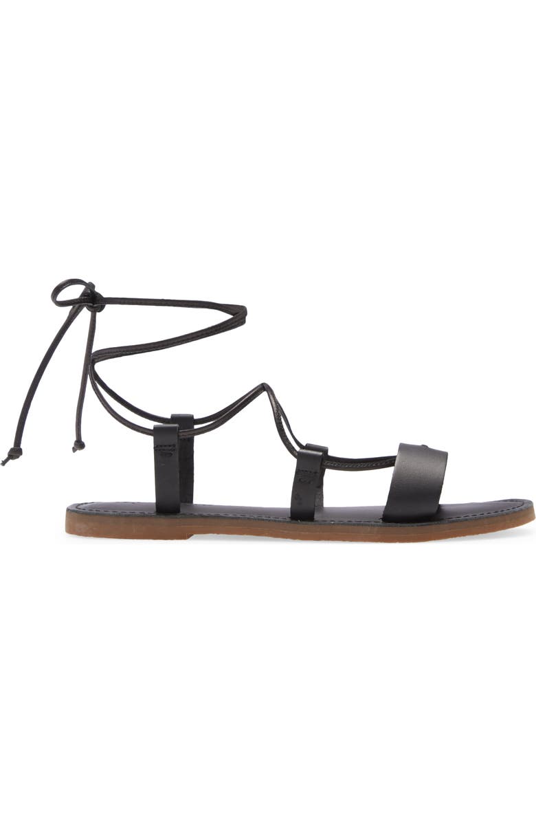 Madewell The Boardwalk Lace-Up Sandal, Alternate, color,