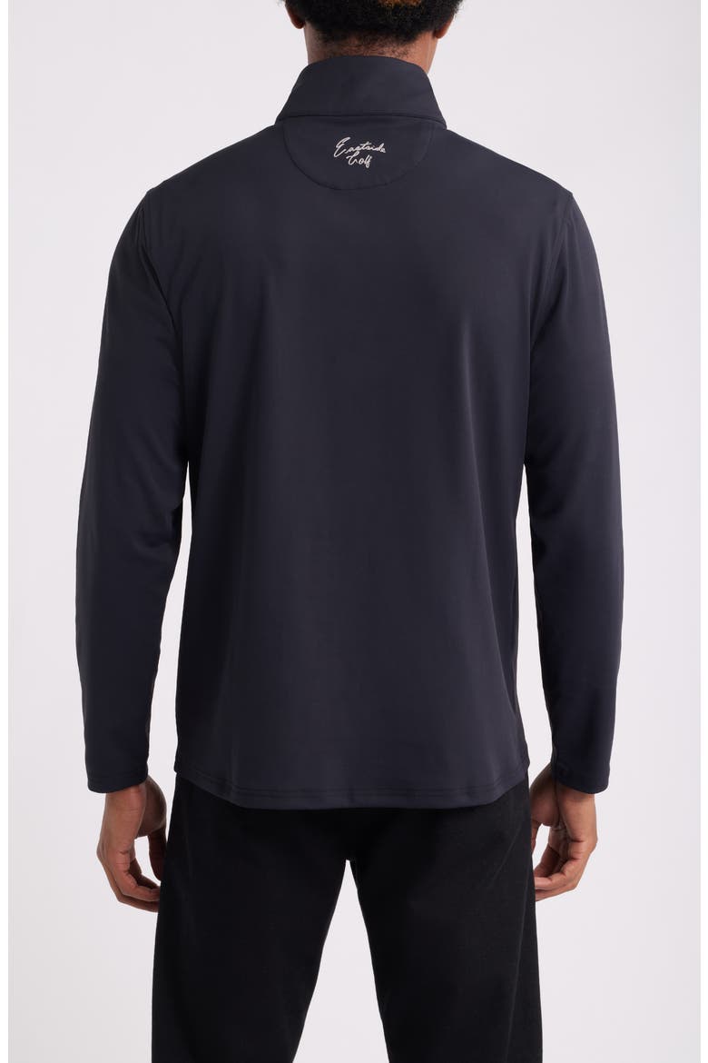 Signature Quarter Zip Pullover, Alternate, color, BLACK
