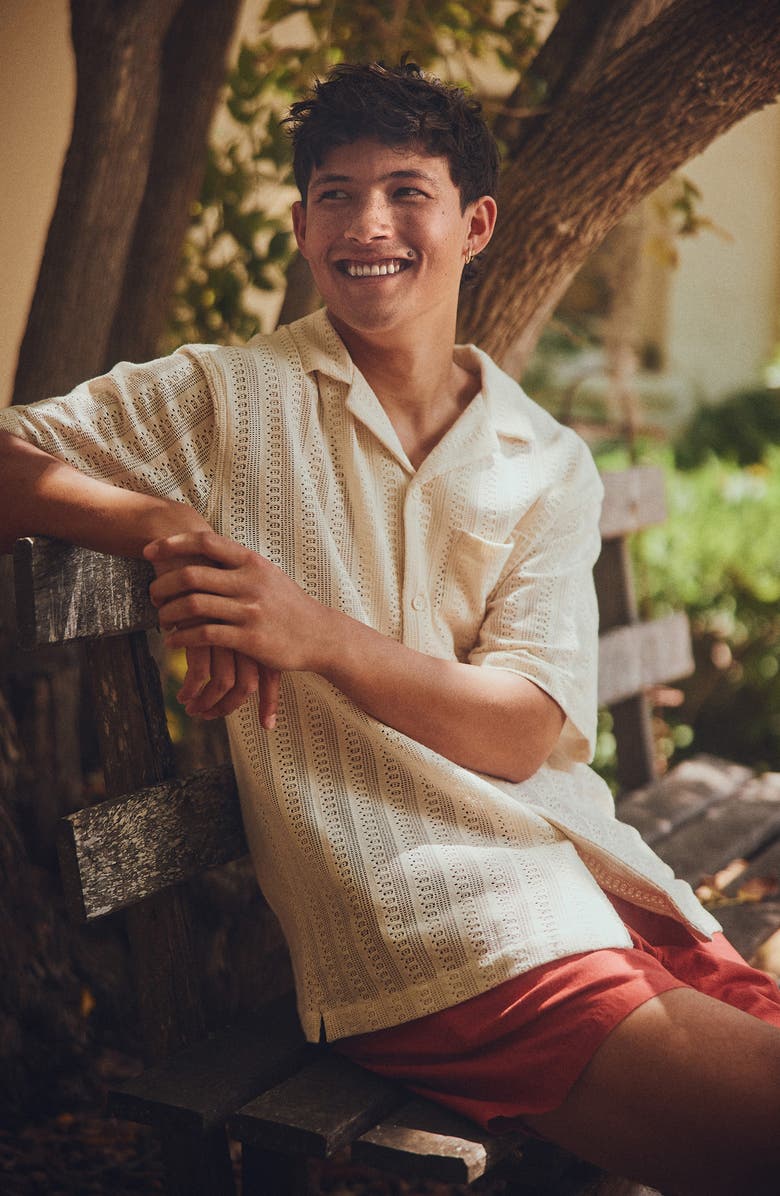 Cotton On Palma Cotton Camp Shirt, Alternate, color,