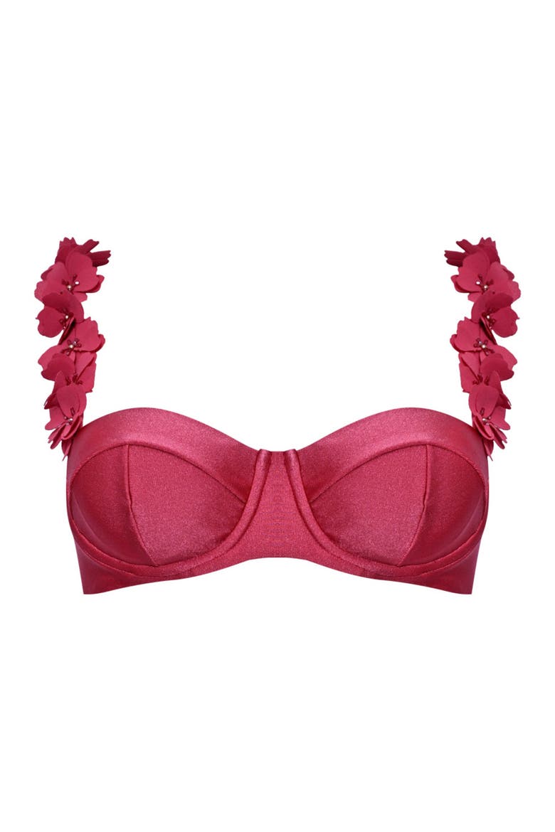 Sunstone Lycra Underwire Bikini Top, Alternate, color, DARK PINK