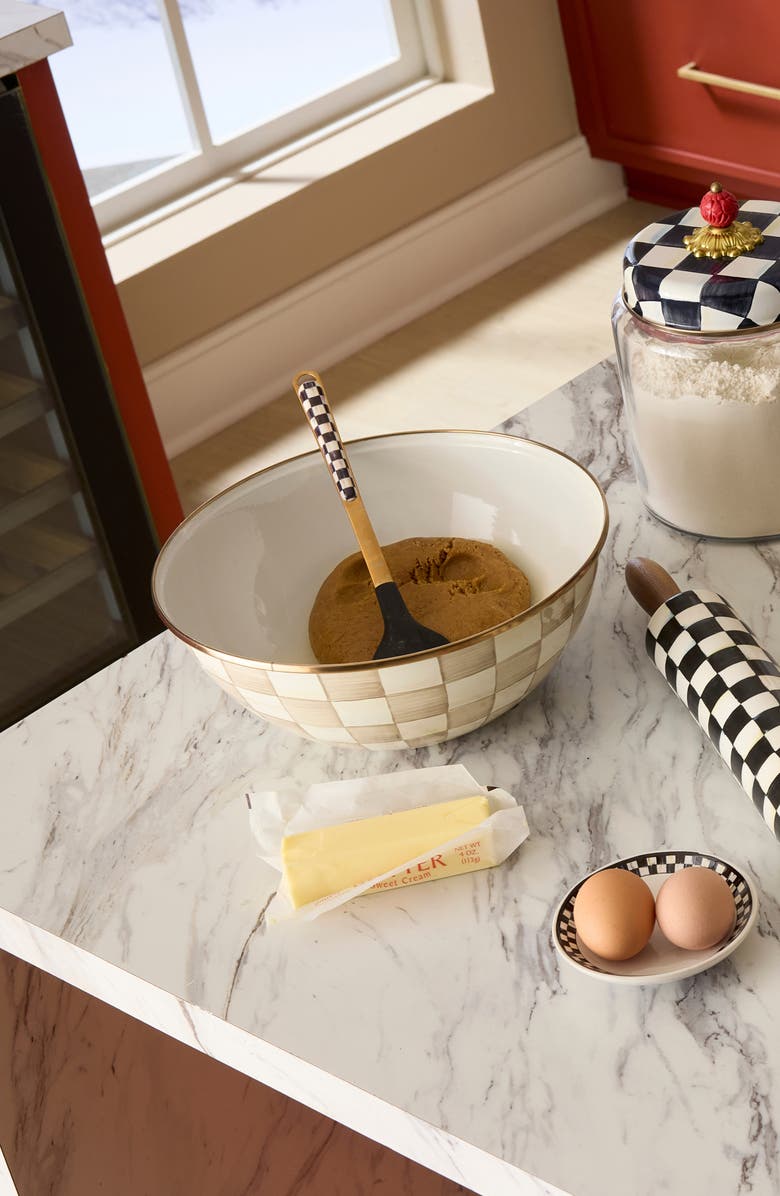 MACKENZIE CHILDS Mocha Check Large Everyday Bowl, Alternate, color, Mocha