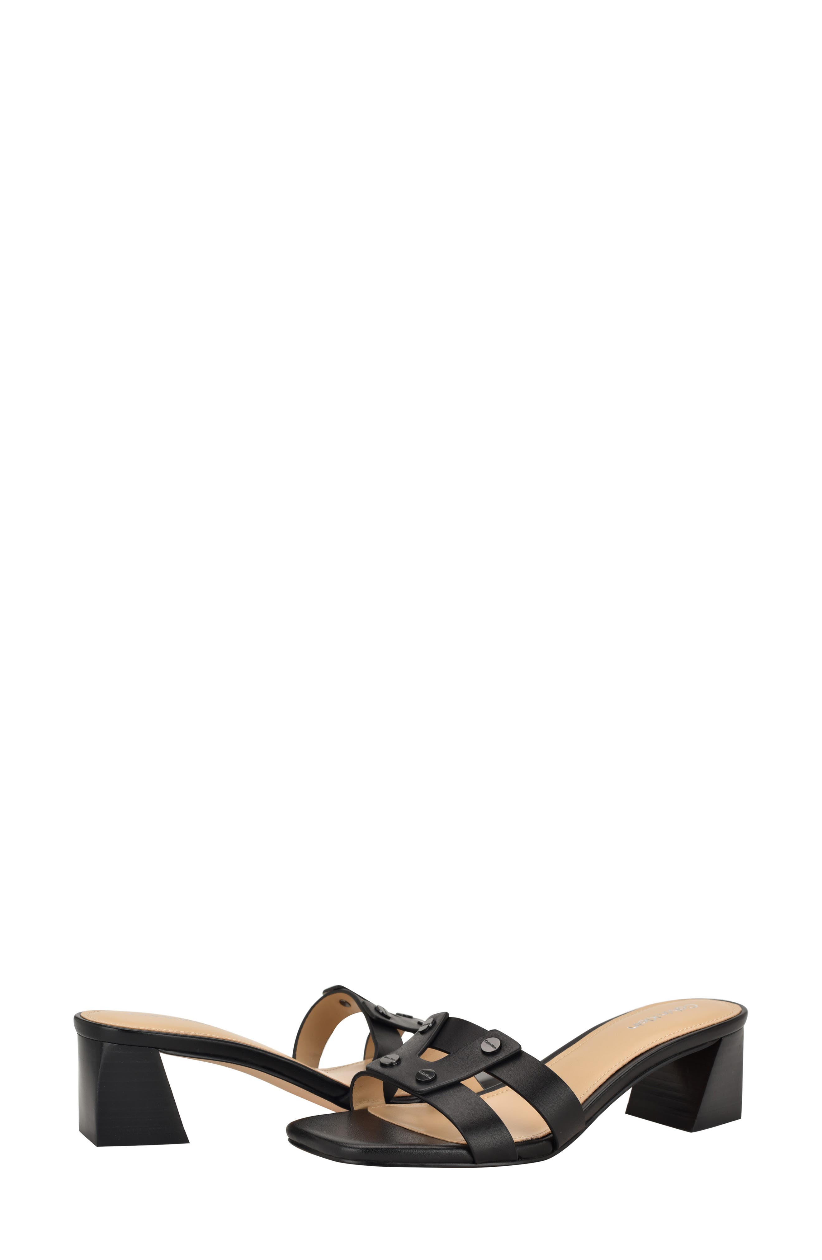 Calvin Klein Andrae Slide Sandal, Alternate, color, Black