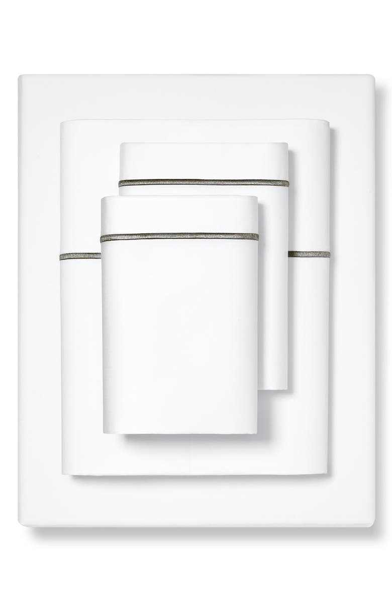 Boll & Branch Embroidered 300 Thread Count Organic Cotton Sheet Set, Main, color, 