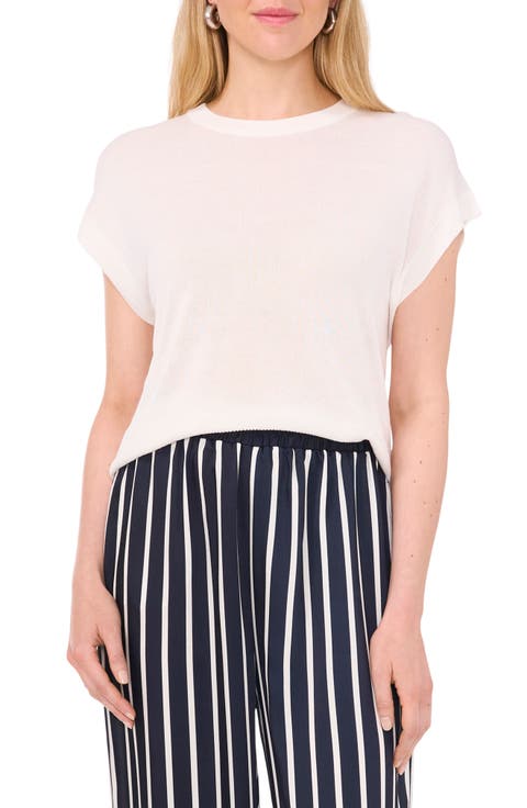 Crewneck Rib Sweater Top