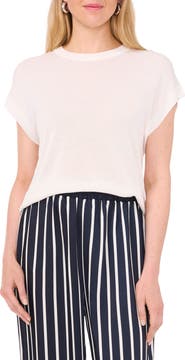 Halogen® Crewneck Rib Sweater Top