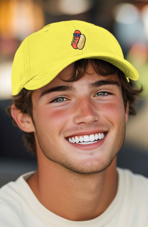 Dalix Dog Days Embroidered Casual Cap In Yellow