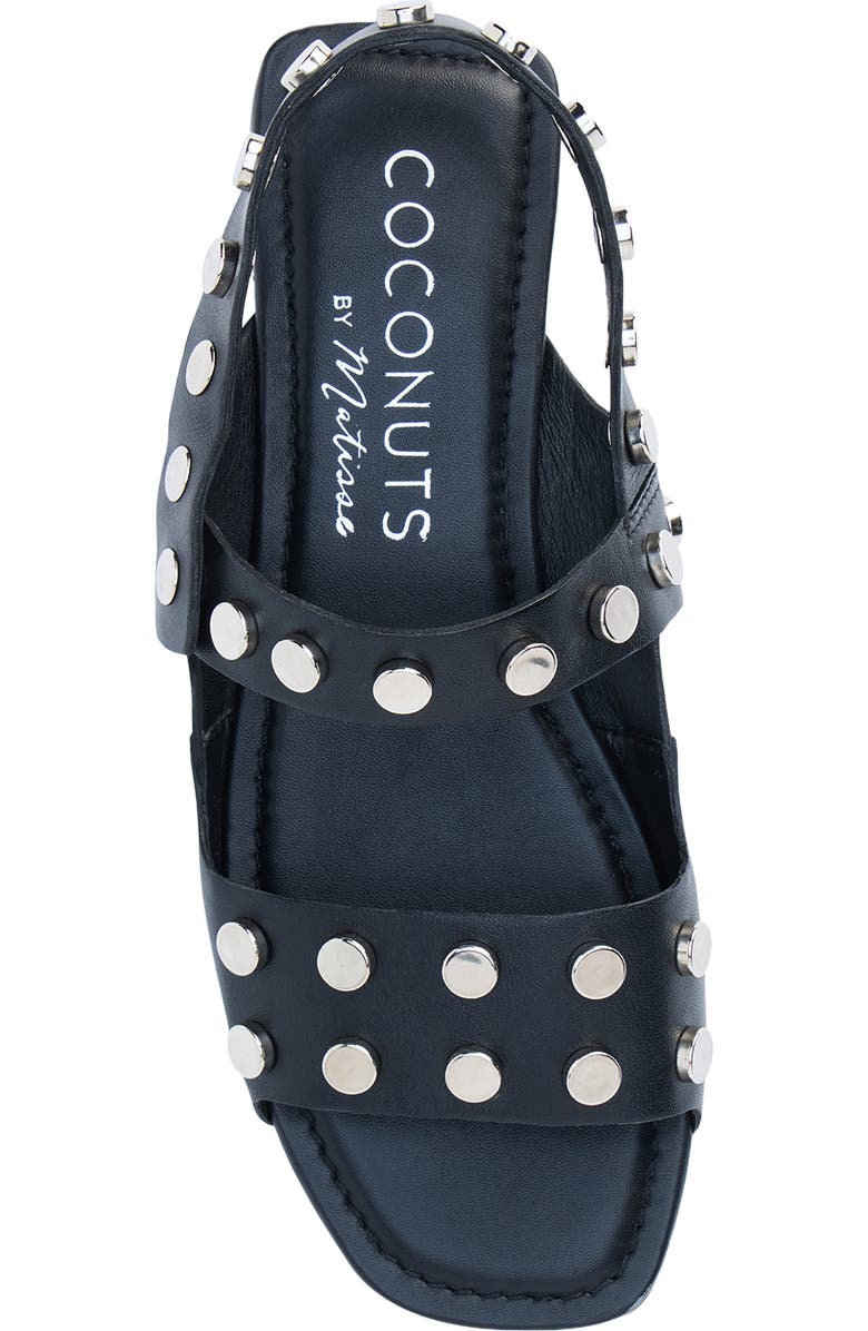 Coconuts by Matisse Kira Quarter Strap Sandal, Alternate, color, Black Leather