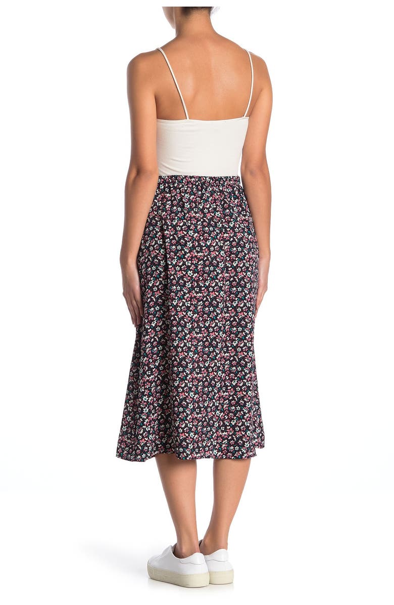 Good Luck Gem Floral Midi Skirt, Alternate, color,
