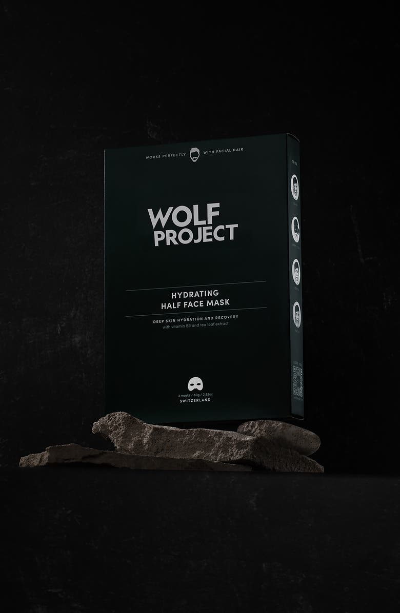 Wolf Project 4-Pack Hydrating Face Sheet Masks, Alternate, color, 